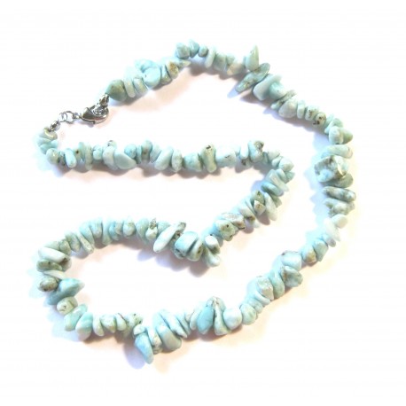 Splitterkette Larimar 45 cm