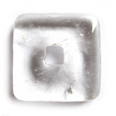 Donut Quadrat Bergkristall 40 mm
