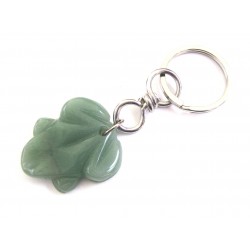 Schlüsselanhänger Frosch Grünquarz