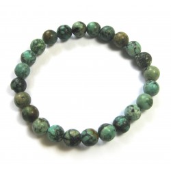 Kugel-Armband Chrysokoll in Matrix stabilisiert 8 mm
