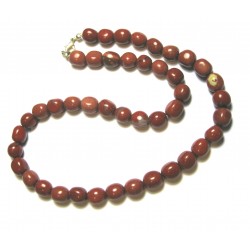 Nugget-Kette Jaspis rot A 47-48 cm