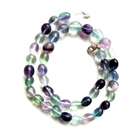 Nugget-Kette Fluorit 47-48 cm