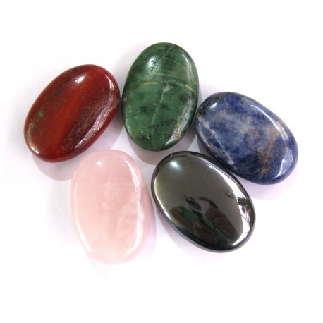 Linsensteine 3 x 4,5 cm Mischung VE 50 Stück