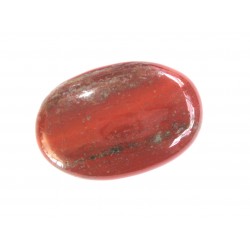 Linsenstein Jaspis rot 3 x 4,5 cm