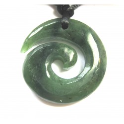 Maori Anhänger Nephrit Koru-Spirale 35 mm