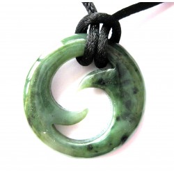 Maori Anhänger Nephrit Wellenform 35 mm