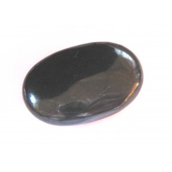 Linsenstein Schungit (Steinkohle) 3 x 4,5 cm