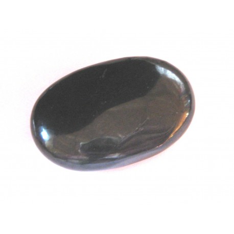 Linsenstein Schungit (Steinkohle) 3 x 4,5 cm