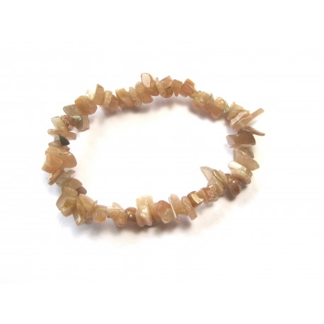 Splitter-Armband Mondstein apricot