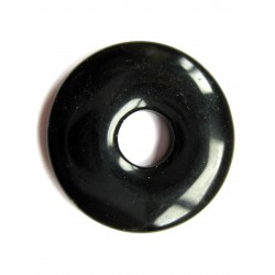 Donut Obsidian schwarz 30 mm