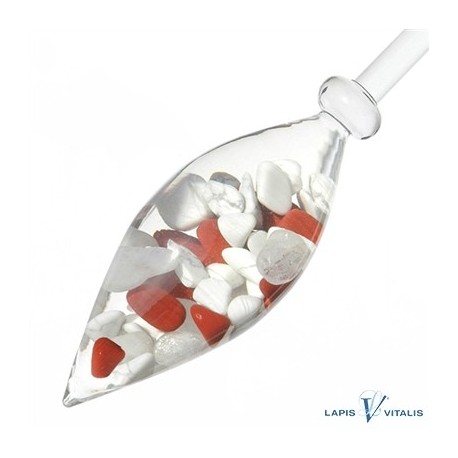 VitaJuwel Gran Fontana Stab Fitness (roter Jaspis, Magnesit, Bergkristall)