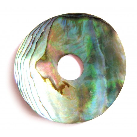 Donut Paua Muschel gewölbt 40 mm