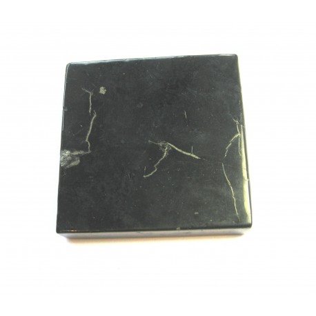Platte Schungit (Steinkohle) 8x8 cm