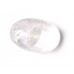 Linsenstein Bergkristall 3 x 4,5 cm