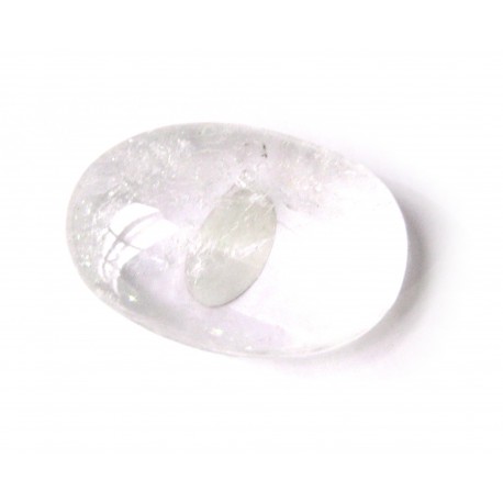 Linsenstein Bergkristall 3 x 4,5 cm