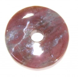 Donut Chalcedon rötlich-grau 40 mm