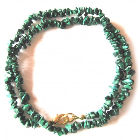 Splitter-Kette Malachit 45 cm