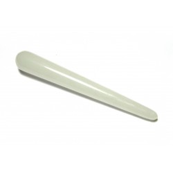Massagegriffel Schneequarz ca. 10 cm