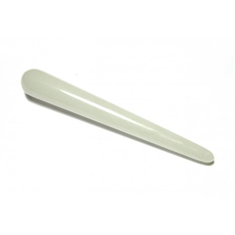 Massagegriffel Schneequarz ca. 10 cm