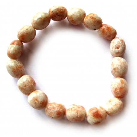 Nugget-Armband kleine Steine Sonnenstein B 10 - 12 mm
