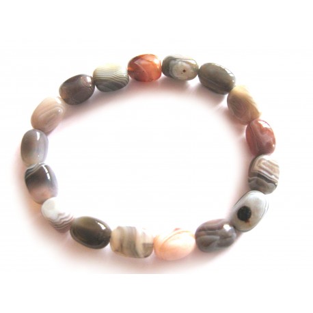 Nugget-Armband kleine Steine Achat 10 - 12 mm