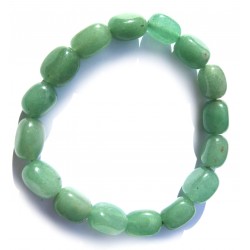 Nugget-Armband kleine Steine Grünquarz 10 - 12 mm