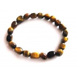 Nugget-Armband kleine Steine Tigerauge 10 - 12 mm