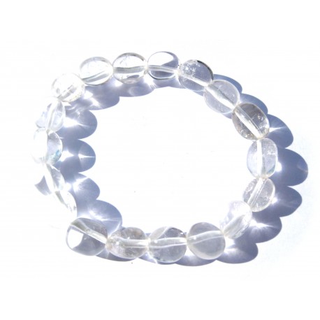 Nugget-Armband kleine Steine Bergkristall 10 - 12 mm