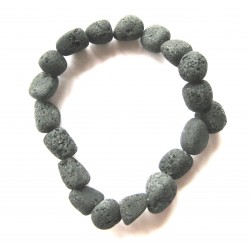 Nugget-Armband kleine Steine Lava (matt) 10 - 12 mm