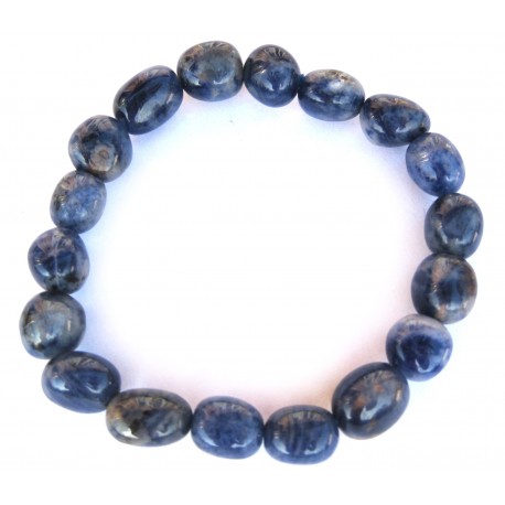 Nugget-Armband kleine Steine Sodalith 10 - 12 mm
