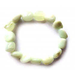 Nugget-Armband kleine Steine Chrysopal 10 - 12 mm