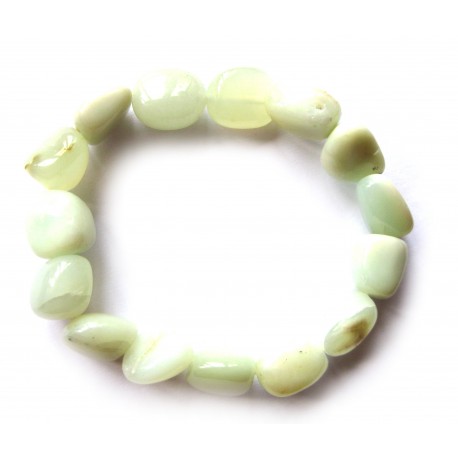 Nugget-Armband kleine Steine Chrysopal 10 - 12 mm