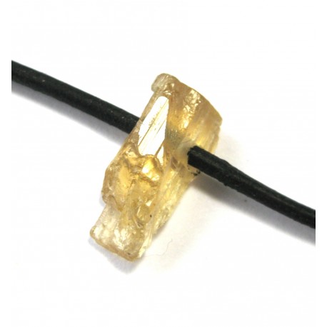 Goldtopas Kristallstück gebohrt 0,8-1,5 cm