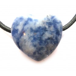 Herz gebohrt Sodalith-Feldspat 18 mm