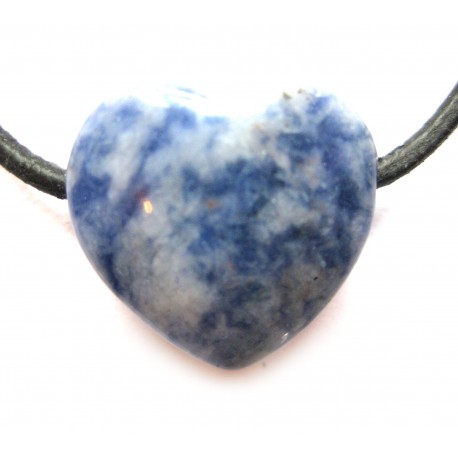 Herz gebohrt Sodalith-Feldspat 18 mm