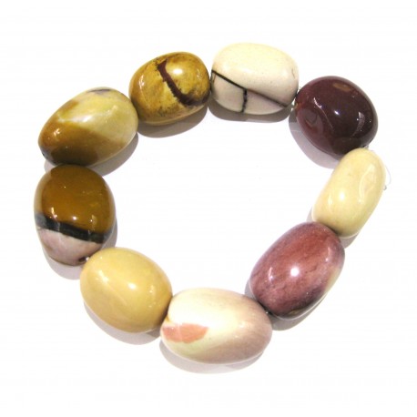 Nugget-Armband große Steine Mookait 16 - 20 mm