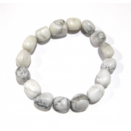 Nugget-Armband kleine Steine Magnesit 10 - 12 mm