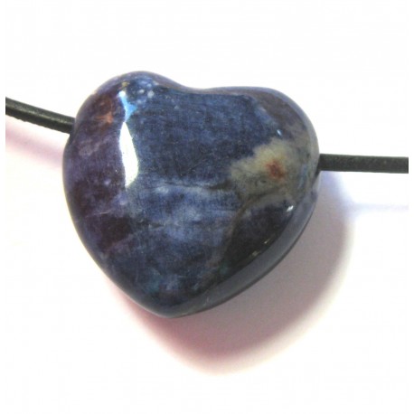 Herz gebohrt Sodalith 25 mm