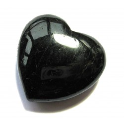 Herz Turmalin schwarz stabilisiert 30 mm