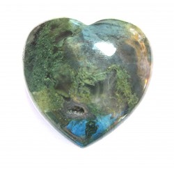 Herz Moosachat grün (Chalcedon)  30 mm