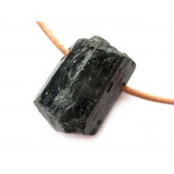 Turmalin schwarz Kristall gebohrt 2-3 cm