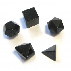 Platonische Körper Schungit (Steinkohle) 3 cm