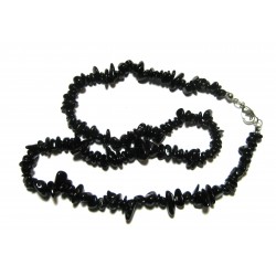 Splitterkette Turmalin schwarz 45 cm