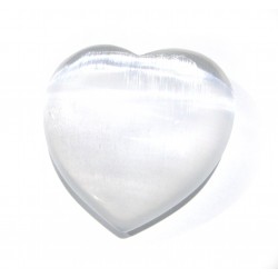 Herz Selenit (Fasergips) 30 mm