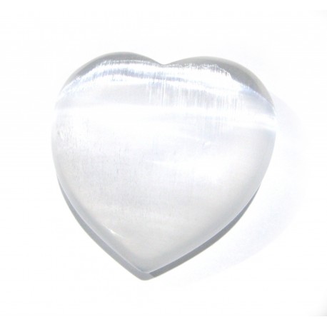 Herz Selenit (Fasergips) 30 mm