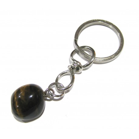 Schlüsselanhänger Trommelstein Tigerauge