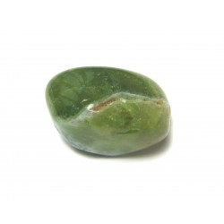 Trommelstein Opal grün teiltransparent 1 Stück