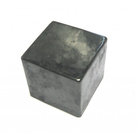 Würfel Schungit in Geschenkschachtel 4 cm