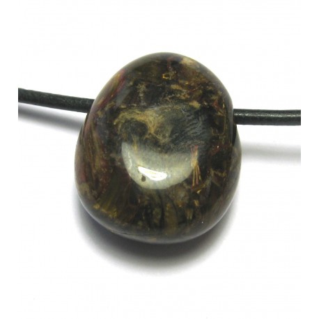 Tropfen gebohrt Pietersit-Quarz M