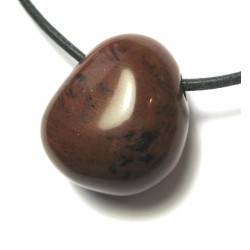 Tropfen gebohrt Obsidian Mahagoni M